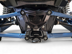 Polaris RZR Pro XP Radius Rod Plate - Rear - Elektric Off Road - With Tow Hook, Anodized - Black - `20-`24